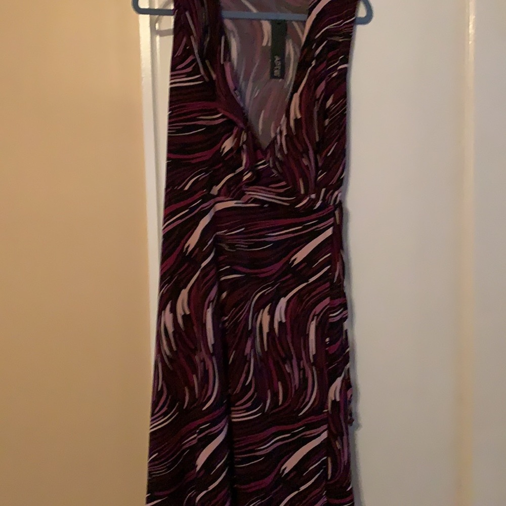 NWT Women’s Apt. 9 Purple and Pink Patterned Midi Dress